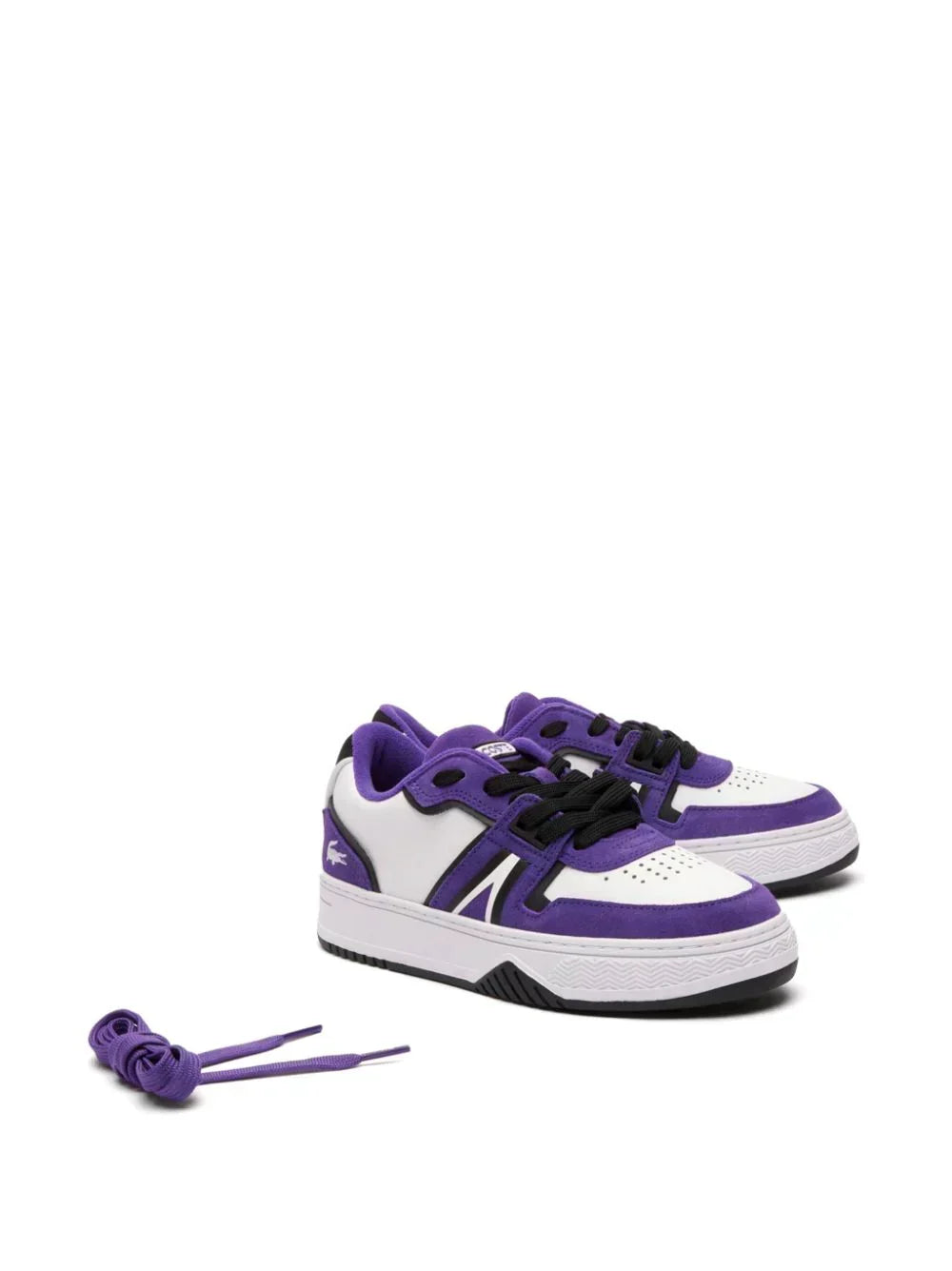 Lacoste logo-print leather sneakers