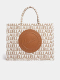 Luella Large Jacquard Branded Tote