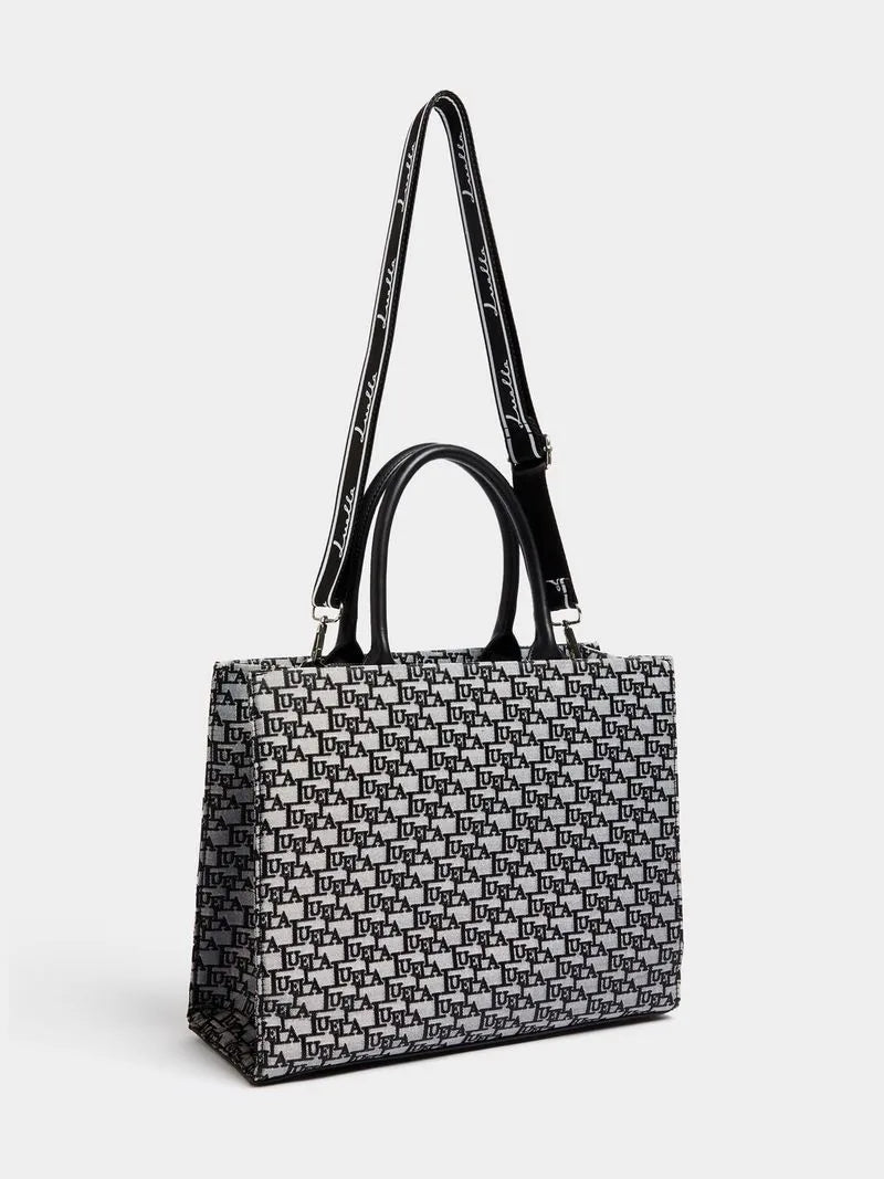 Luella Monogram Jacquard Medium Shopper Bag