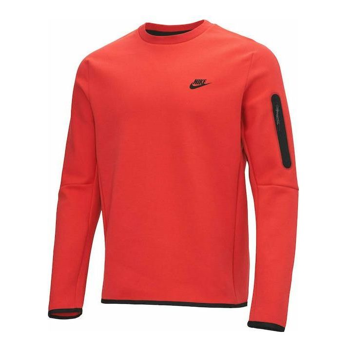 Nike Sportswear Tech Fleece Crewneck Sweatshirt 'Lobster Red' CU4505-605