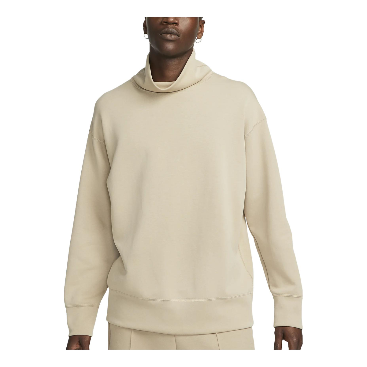 Nike Tech Fleece Tartle Neck T-Shirt 'Khaki' FB8170-247